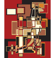 meerkat mosaic vector image vector image