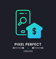 real estate app blue solid gradient desktop icon vector image vector image