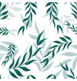 seamless pattern with decorative floral vector image