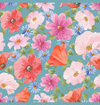 beautiful floral seamless pattern vector image