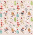 christmas seamless pattern vector image