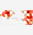 geometric triangle and circle shape wide abstract vector image