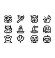 halloween celebration icon template vector image