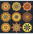 circle lace ornament round ornamental geometric vector image