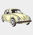 car classic beetle vector image