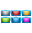 colorful web buttons vector image