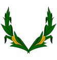 corn branches vector image