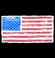 usa flag painted with a brush background banner vector image