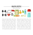 healthy lifestyle wellness concept vector image