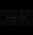 dark black and grey ten abstract geometric vector image