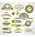 fruit product labels vector image vector image