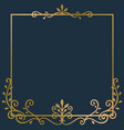 gold frame background vector image