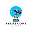 space telescope logo vector image
