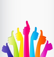 thumbs up vector image vector image