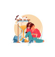 girl waiting for something vector image vector image