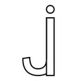 logo sign ij ji icon nft interlaced letters i j vector image vector image