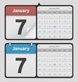 calendars vector image vector image