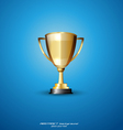gold trophy vector image