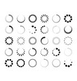 round progress bar circle loader and countdown vector image