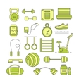 set of sports elements vector image