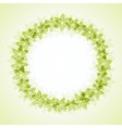 abstract background with leaves vector image vector image