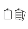 clipboard icon vector image