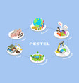 3d isometric flat conceptual vector image vector image