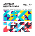 abstract geometric backgrounds vector image