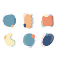 set of trendy abstract organic leaves shape vector image vector image