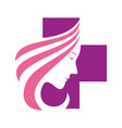 beauty woman medical clinic 1 vector image