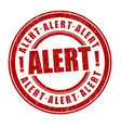 alert sign or stamp vector image