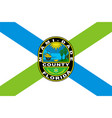 flag miami-dade county in florida usa vector image