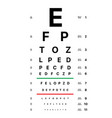 ophthalmic table for visual examination vector image