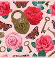 seamless pattern on the theme of love with roses vector image