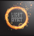 shining circle light effect design vector image