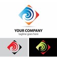 swirl logo vector image