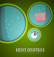 with christmas and gift vector image vector image