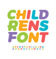 baby letters with funny tail serif awesome vector image