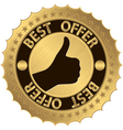best offer vector image vector image