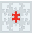 nine puzzle pieces vector image vector image