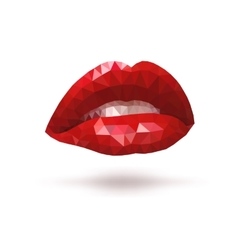 Womans red lips Royalty Free Vector Image - VectorStock