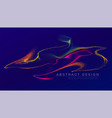 glowing particles liquid dynamic flow trendy vector image vector image