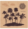 palm trees vector image vector image