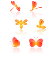 set of insects vector image