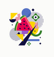 graphics in a minimalistic fashionable vector image