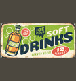 ice cold soft drinks vector image vector image