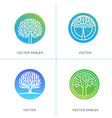 set of business and abstract emblems vector image