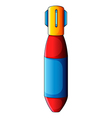 a colourful bomb vector image vector image