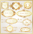 decorative golden ornate elements vector image vector image