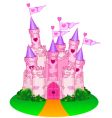 princess castle vector image vector image